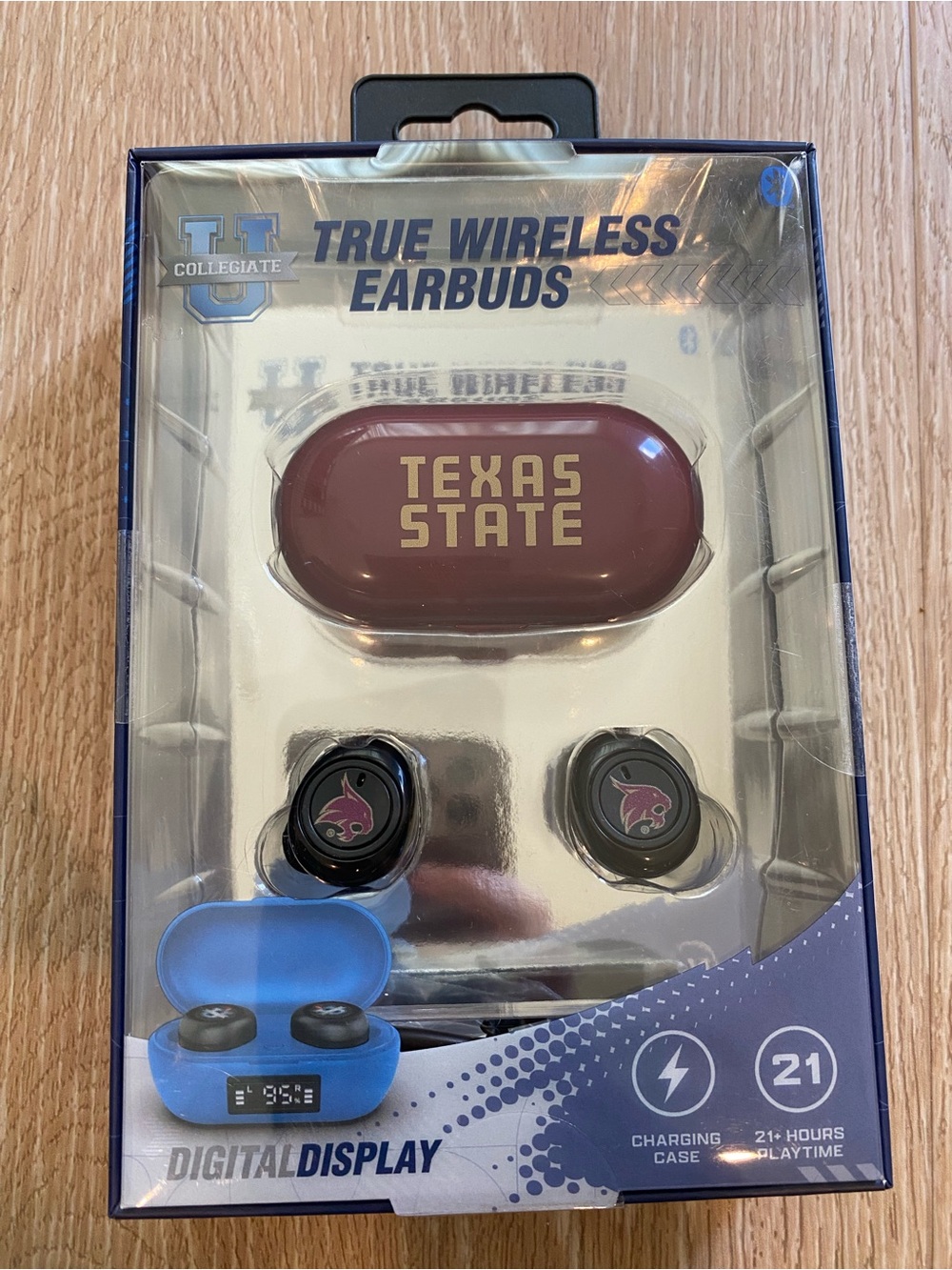 NWT True Wireless Earbuds Texas State University Bobcats Edition